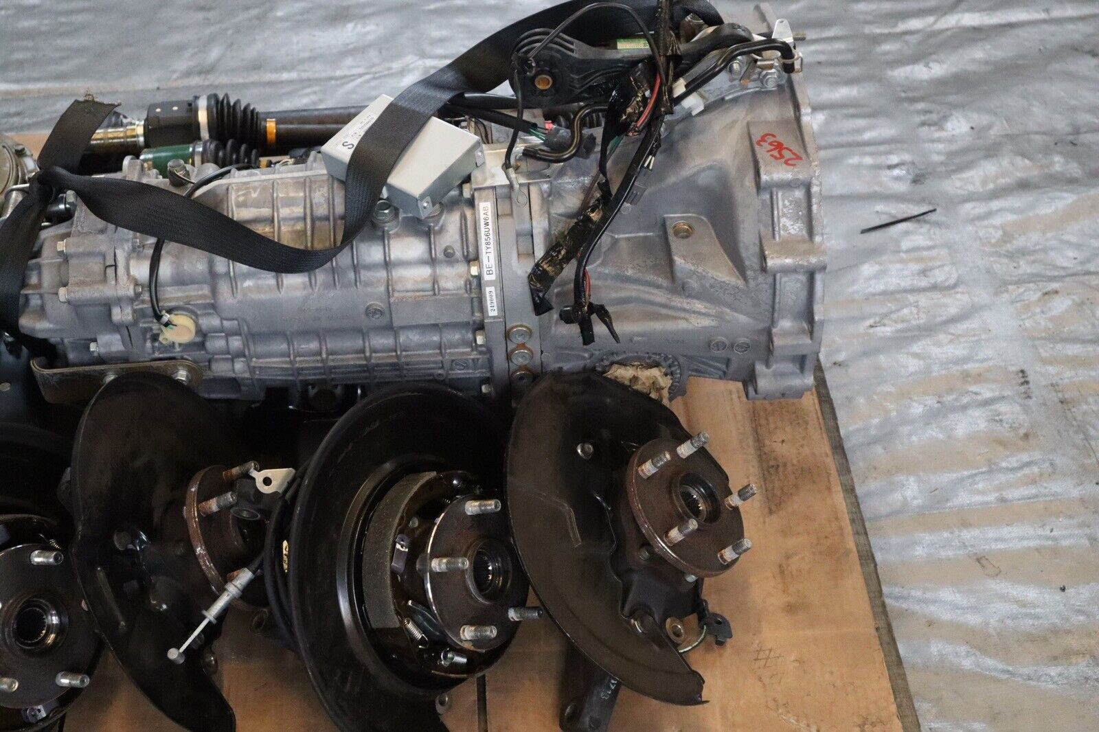 2020 SUBARU WRX STI SEDAN EJ257 OEM 6SPD MANUAL TRANSMISSION SWAP 26,171 #2563 - Fresh Stock Dated February 2026