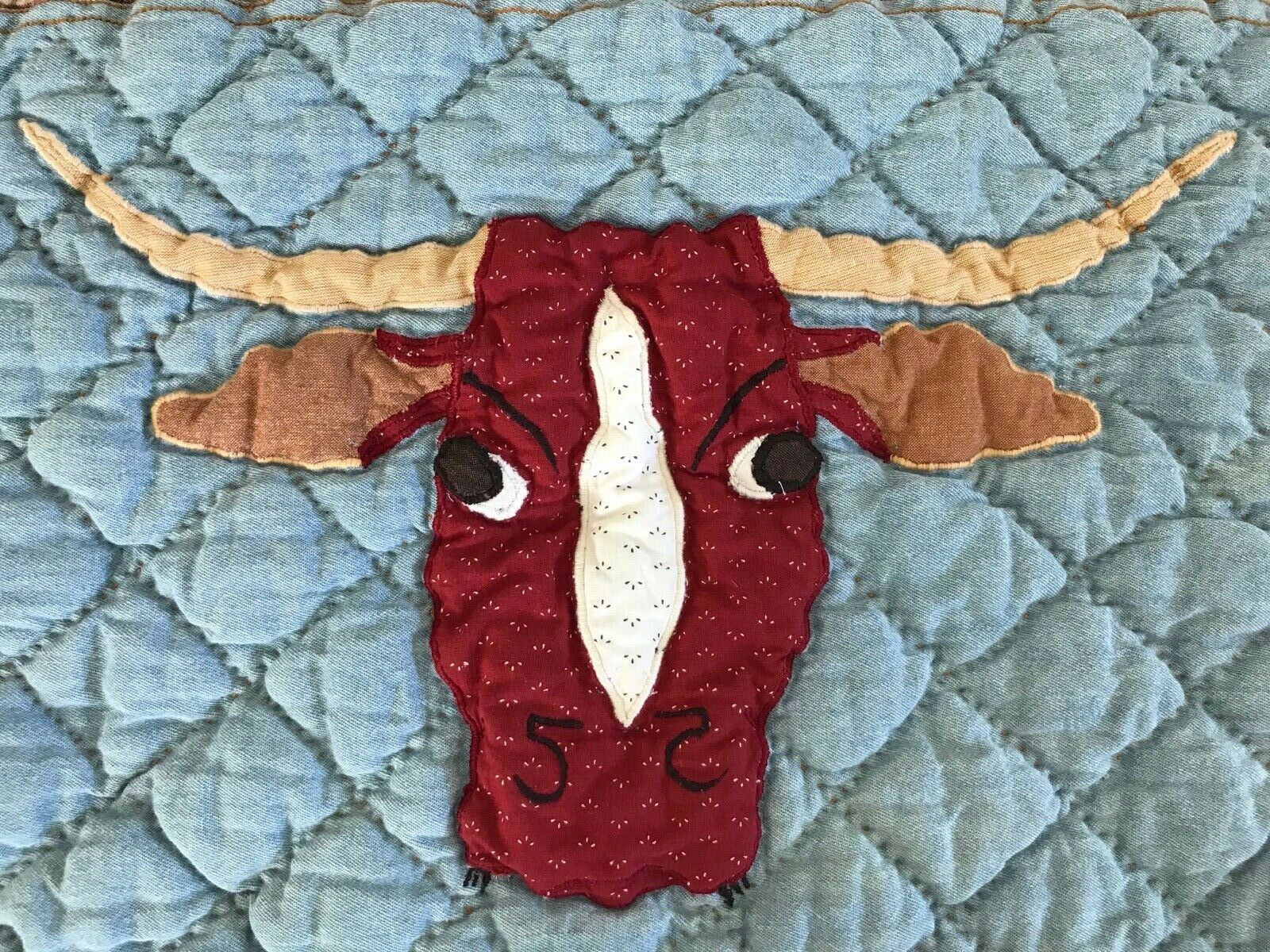 Patch Magic PAIR Standard Shams ~ Quilted ~ Western, Cowboy Theme - Fresh Stock Dated December 2025