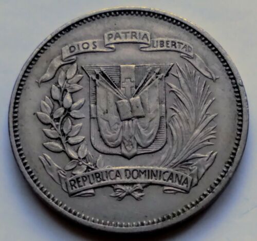 1967 Dominican Republic 25 Centavos • XF-AU *630a - Fresh Stock Dated February 2026