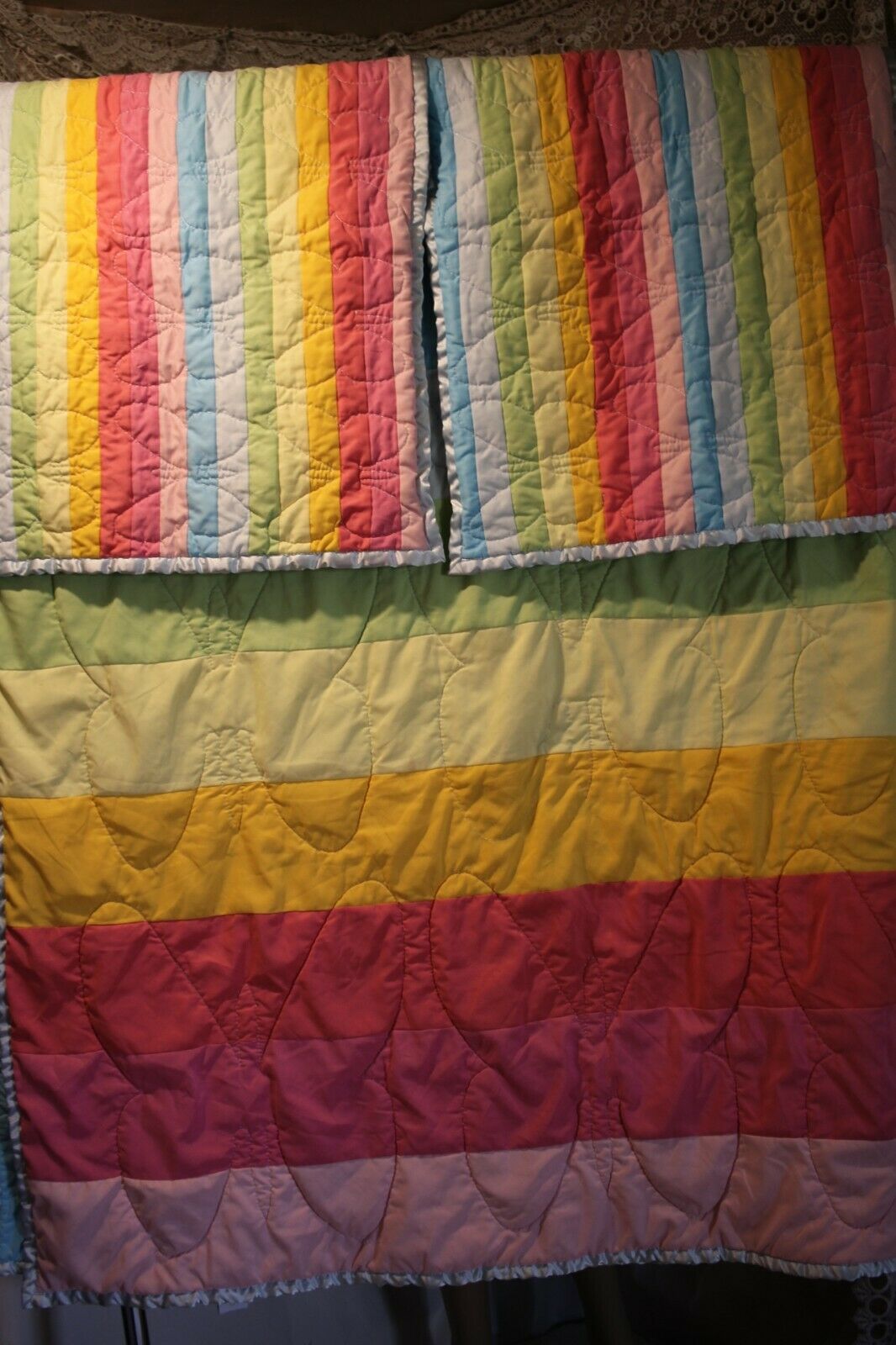 DYR Do Your Room Butterflies And Rainbows Quilt and Matching Pillow Shams 84 x80 - Fresh Stock Dated December 2025