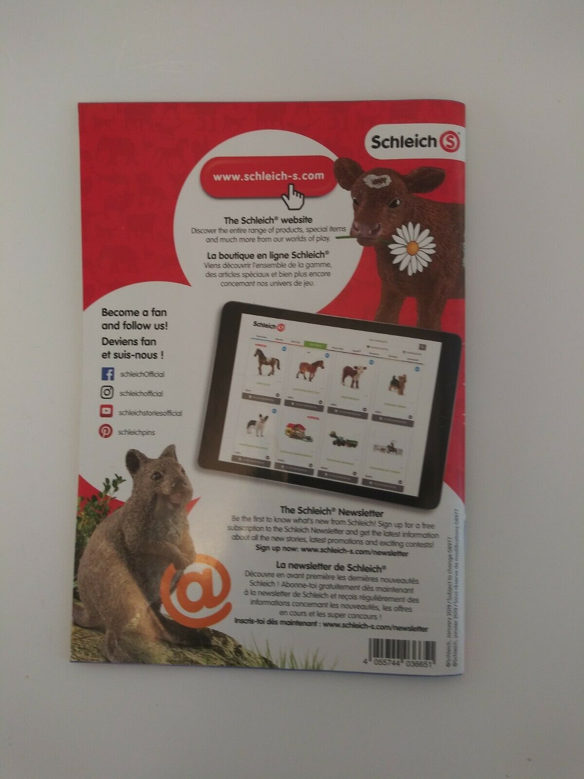 2019 Schleich glossy product catalog Jan-June 68 pages animal toys price guide - Fresh Stock Dated December 2025