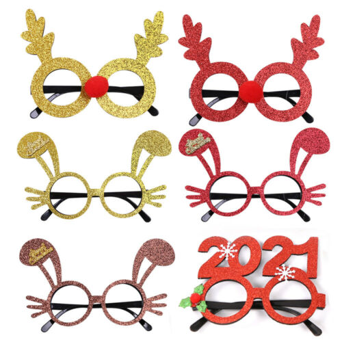 Christmas Santa Claus Glasses Eyeglasses Spectacles Party Decoration Props Gifts - Fresh Stock Dated December 2025