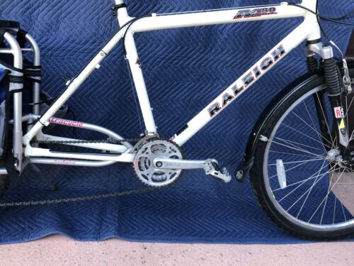 Raleigh M80 hard tail mountain bike and the Xtracycle Free Radical Cargo bike - Fresh Stock Dated December 2025