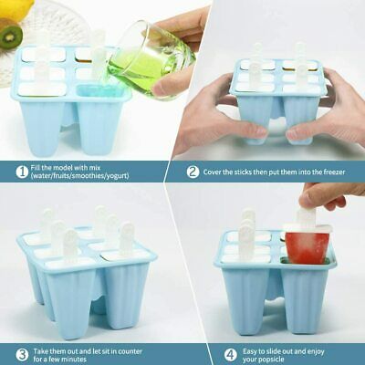 Molde De Silicona Para Helados Hacer Con 50 Palitos Maquina 6 Orificios Bandeja - Fresh Stock Dated December 2025