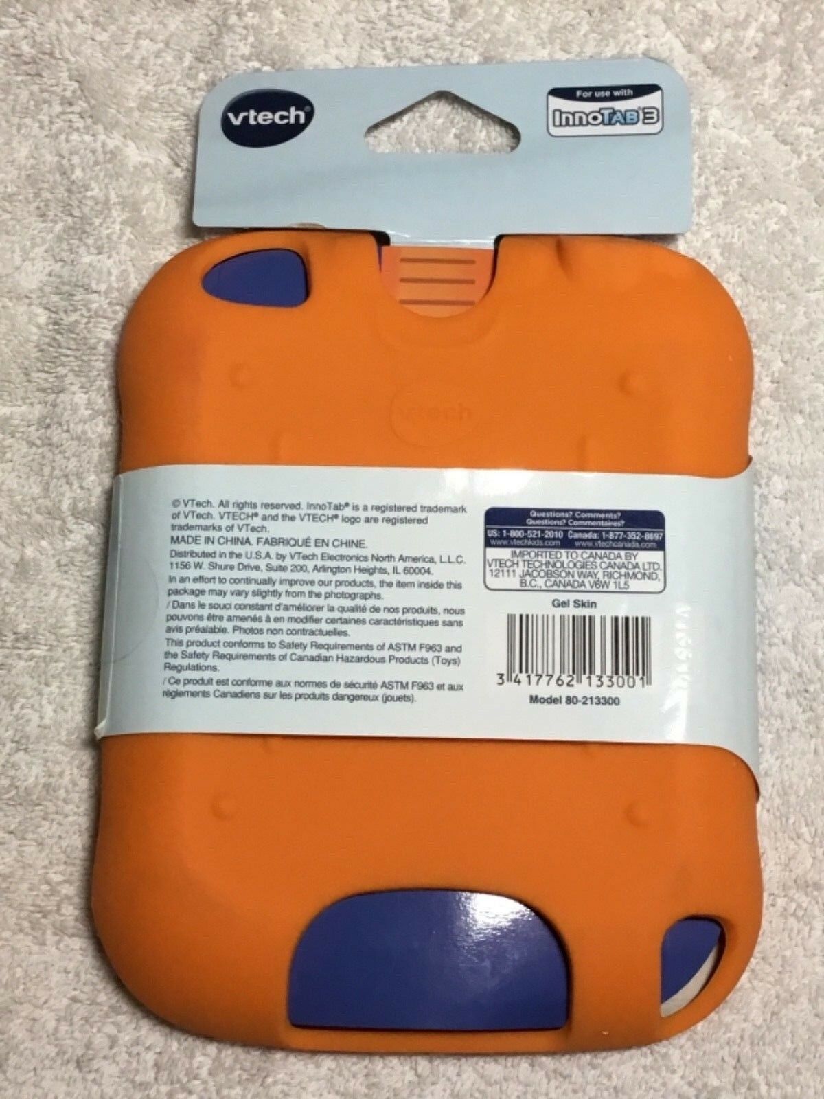 Brand NEW Orange VTECH InnoTab 3 Gel Skin - Fresh Stock Dated February 2026