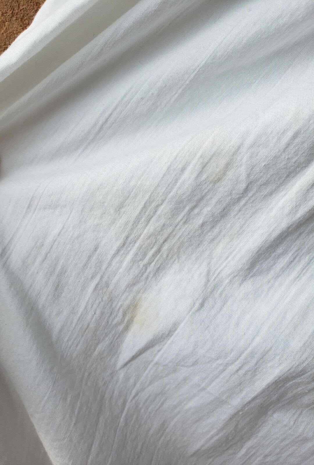 VTG 70s White Cotton Ruffle Prairie Skirt Sz M Cottagecore You Babes USA STAINS - Fresh Stock Dated March 2026