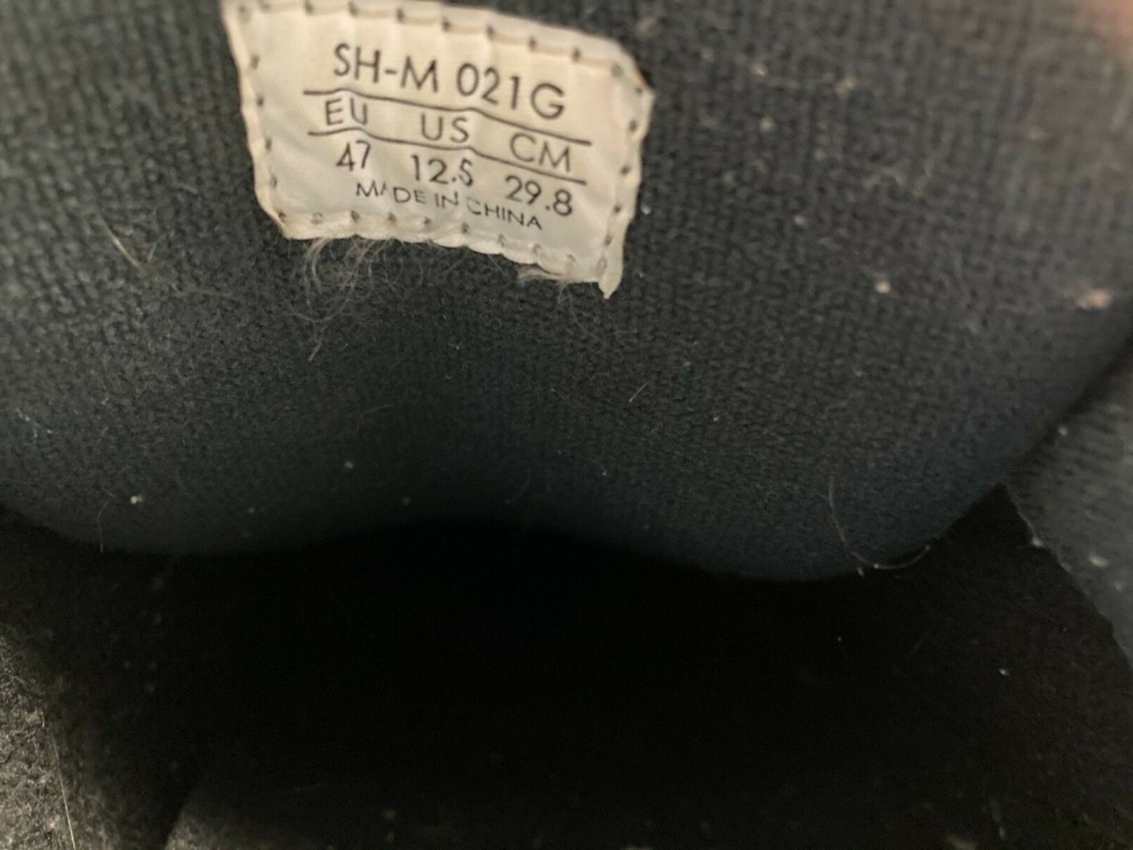 Shimano SH-M 021G Mountain Bike Shoes and Onza SPD pedals Size 12.5US/46EU - Fresh Stock Dated December 2025