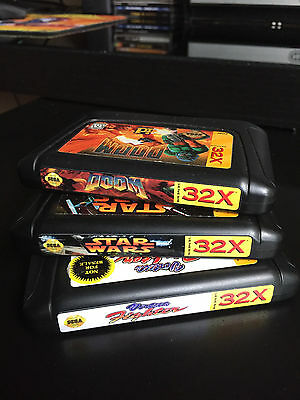Sega Genesis 32x Sticker End Labels (For All 34 Custom Cartridge Game Stickers) - Fresh Stock Dated December 2025