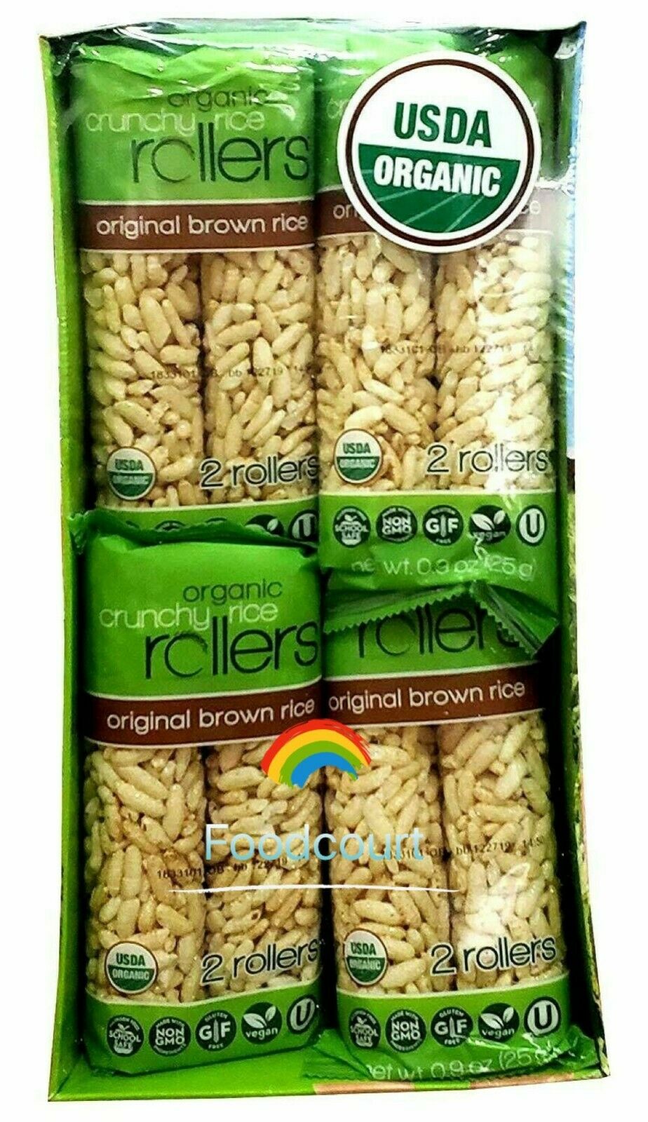 2 Packs Bamboo Lane Organic Crunchy Rice Rolls 16 CT 14 OZ Each Total 64 Rollers - Fresh Stock Dated December 2025