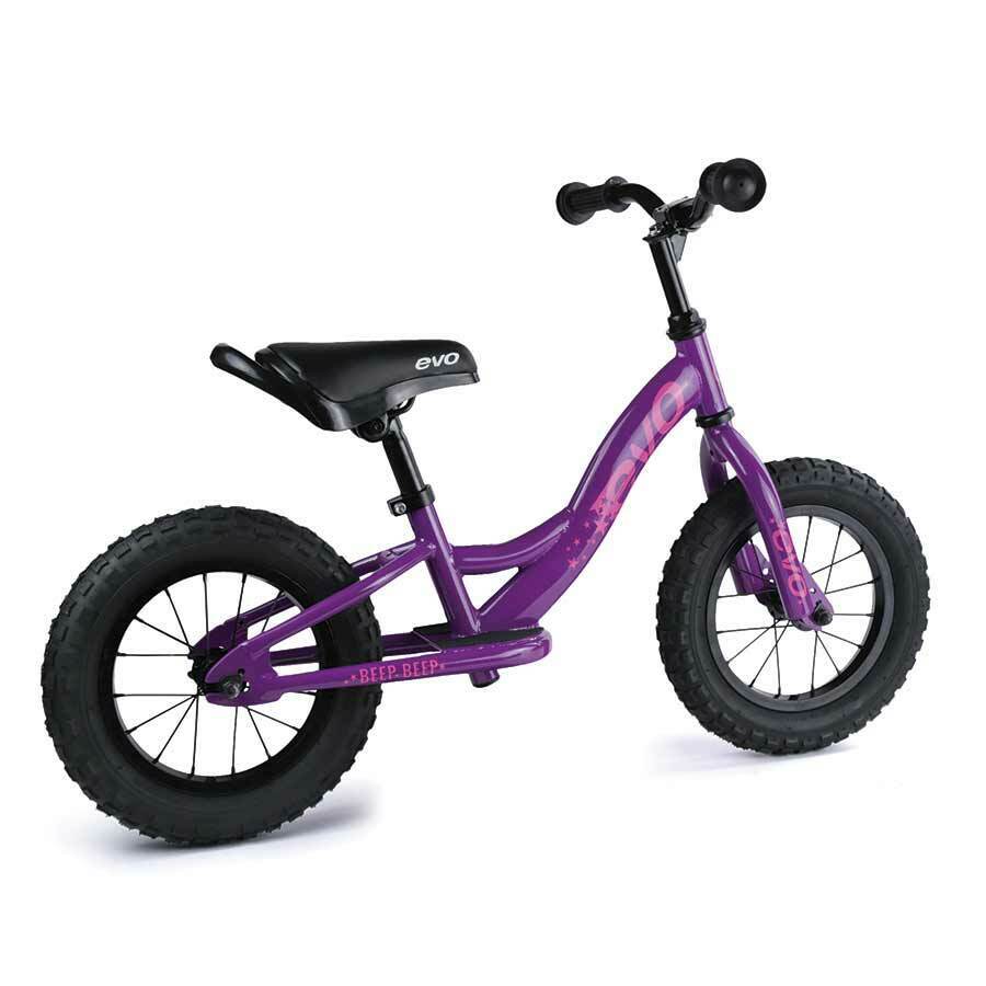 EVO, Beep Beep, Push Bike, 12-1/2'', Purpling Purple - Fresh Stock Dated February 2026