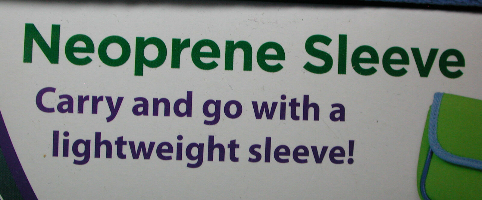 New Leap Frog Leapster GS Explorer Green Blue Neoprene Sleeve Case Wallet Style - Fresh Stock Dated February 2026