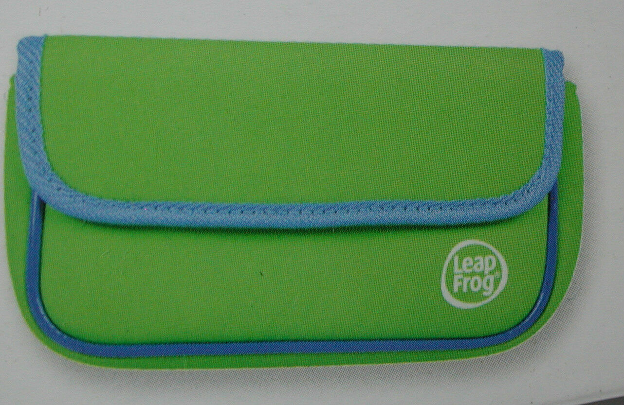 New Leap Frog Leapster GS Explorer Green Blue Neoprene Sleeve Case Wallet Style - Fresh Stock Dated February 2026