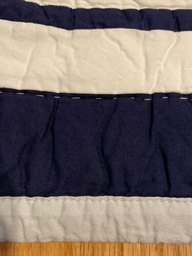 Pottery Barn Kids Standard Size Quilted Pillow Sham Baseball Blue And Gray - Fresh Stock Dated December 2025