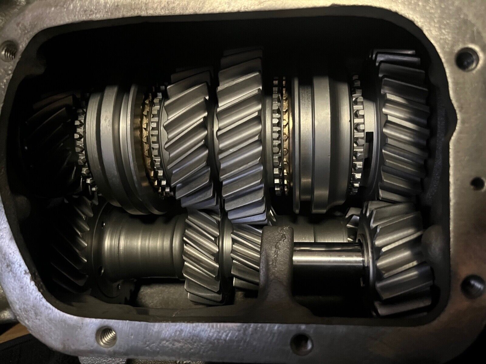 Restored GM 2.85 1st Gear Saginaw 3 Speed Manual Transmission 10 x 27 - Fresh Stock Dated February 2026