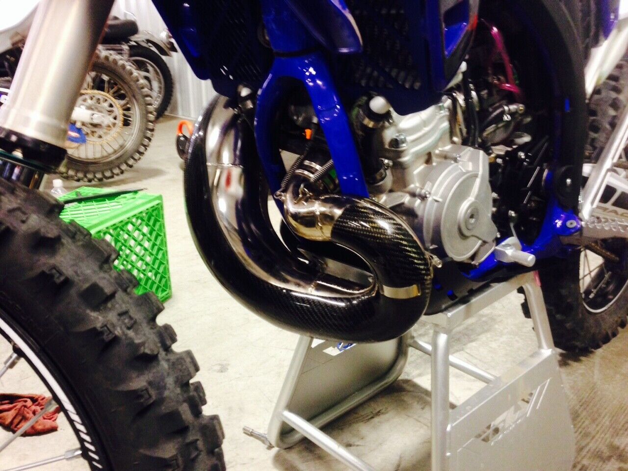 P3 Carbon Fiber Stock/FMF Exhaust Pipe Guard 2014-2021 Sherco SC/SE 250/300 - Fresh Stock Dated February 2026