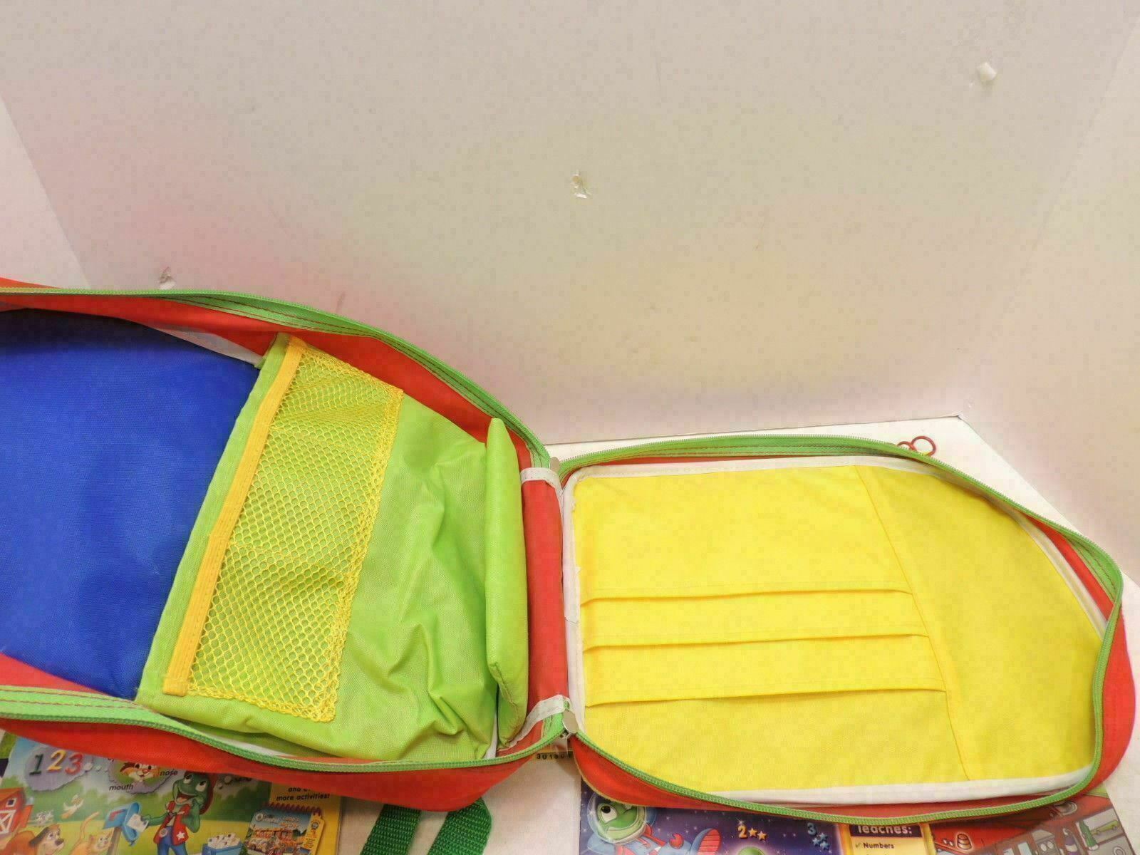 Leap Frog First LeapPad Learning Game System LOT Backpack, 5 Cartridges, 7 Books - Fresh Stock Dated February 2026