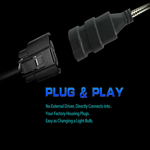 Blue H7 LED Headlight C6 For Kawasaki Ninja ZX6R ZX636C 2003-2006 ZX636E 2013-14 - Fresh Stock Dated February 2026