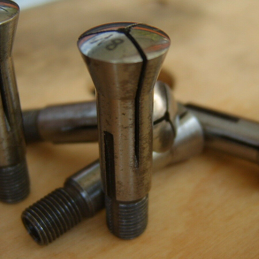 8mm Watchmakers Lathe Collet fine thread ----- M7 x 0,5 ----- - Fresh Stock Dated December 2025