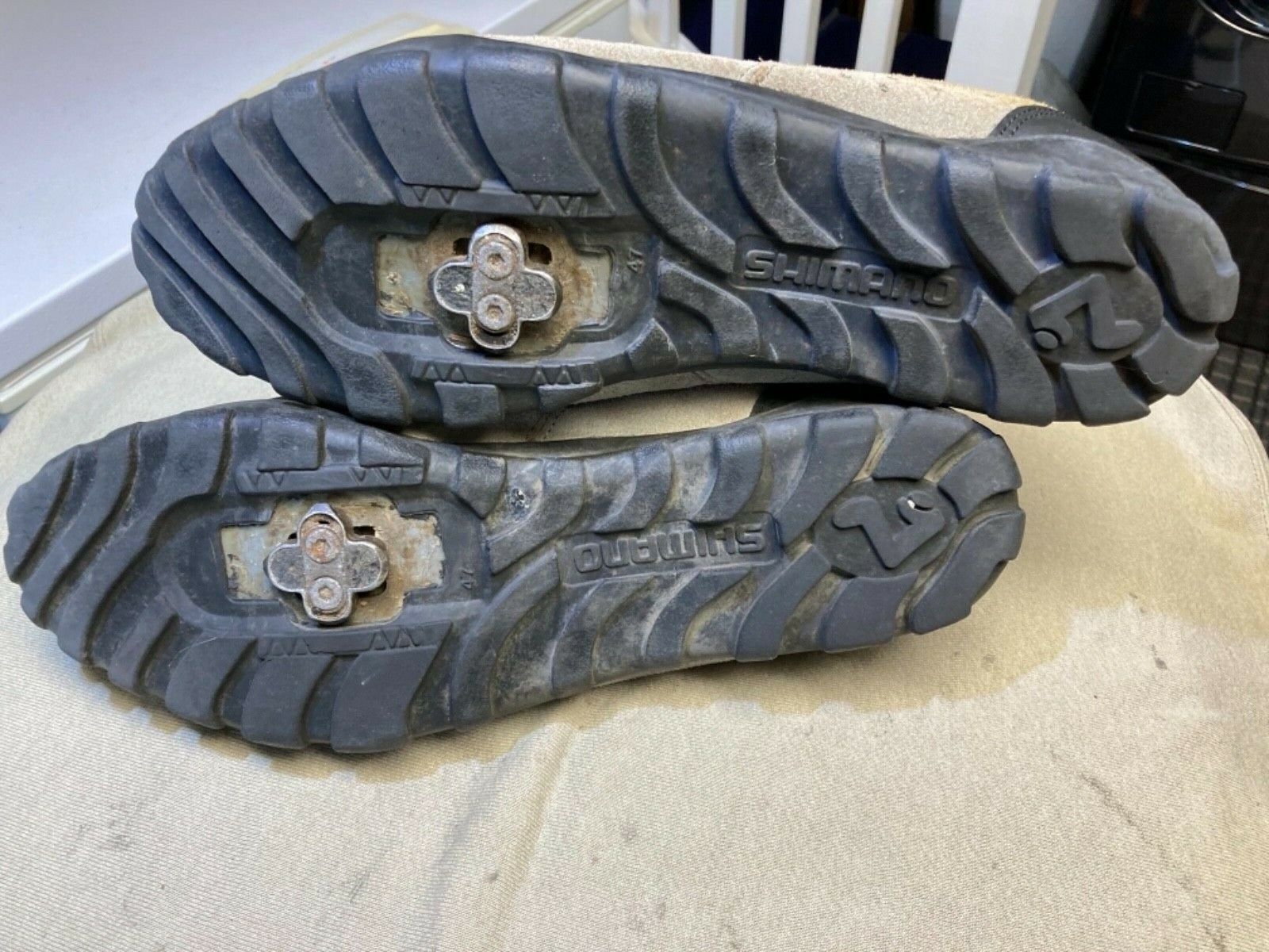 Shimano SH-M 021G Mountain Bike Shoes and Onza SPD pedals Size 12.5US/46EU - Fresh Stock Dated December 2025