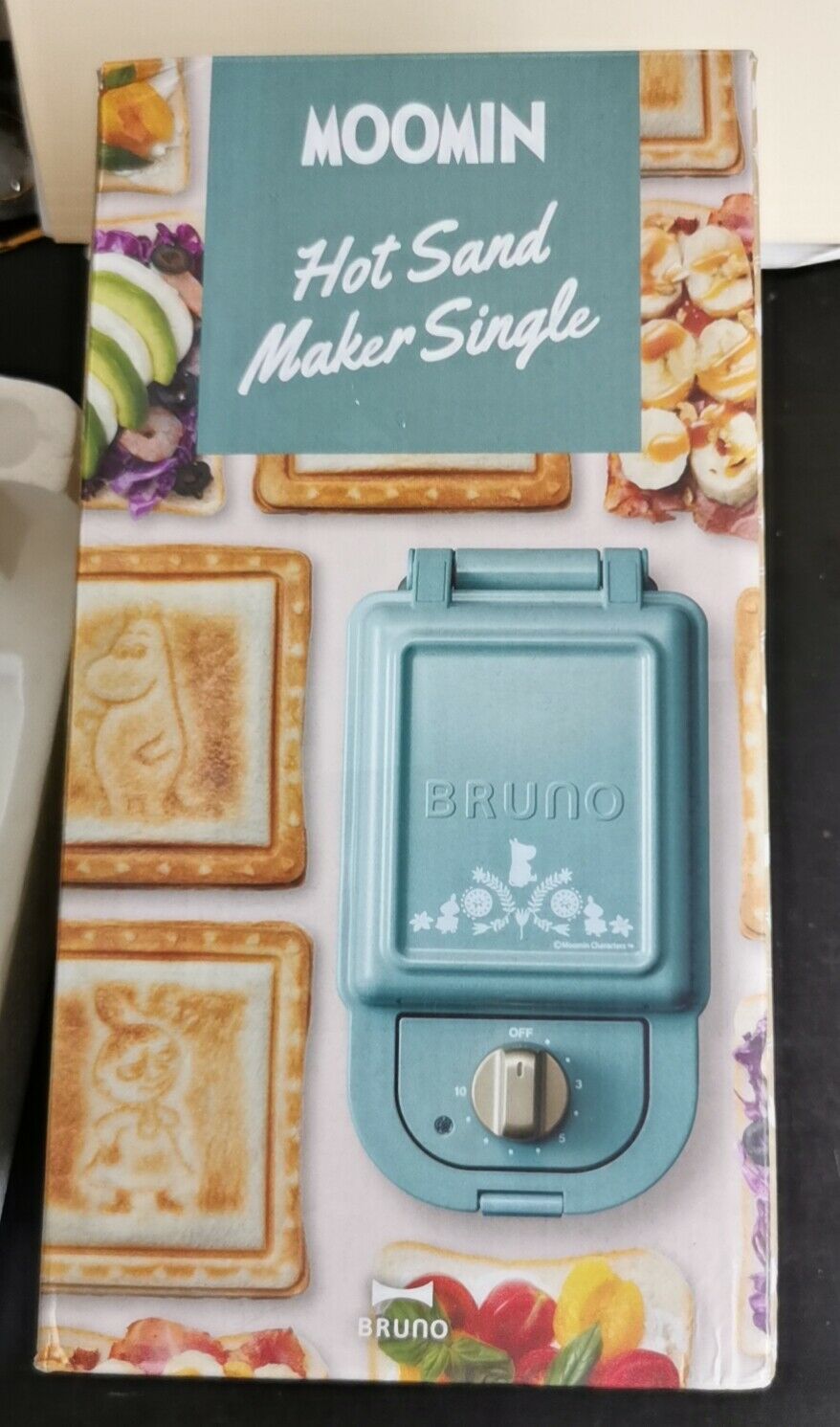 [USED] BRUNO Moomin Hot Sand Maker Single (Blue Gray) BOE050-BGR - Fresh Stock Dated February 2026
