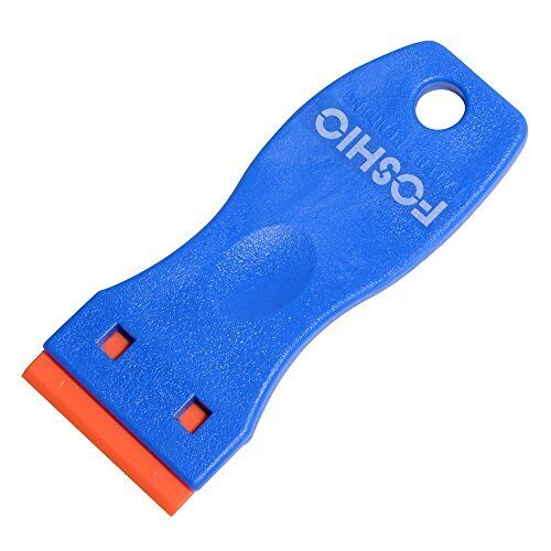FOSHIO 1.5 Inch Plastic Razors Adhesive Sticker Remover Scraper with 10pcs Sa... - Fresh Stock Dated February 2026