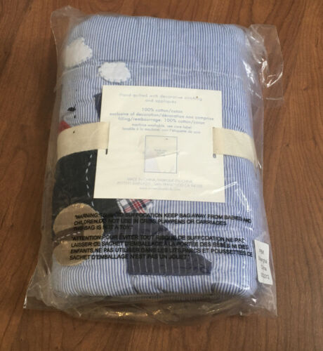 NEW In Package (1) Pottery Barn Kids RYDER TRAIN QUILTED SHAM Standard Size - Fresh Stock Dated December 2025