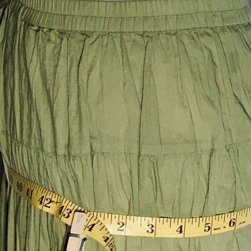 Bohemian Liz Claiborne Skirt Green Gypsy -Size Large Peasant Maxi - Fresh Stock Dated February 2026