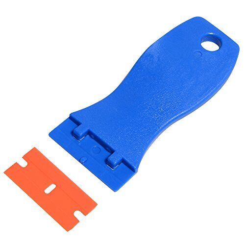 FOSHIO 1.5 Inch Plastic Razors Adhesive Sticker Remover Scraper with 10pcs Sa... - Fresh Stock Dated February 2026