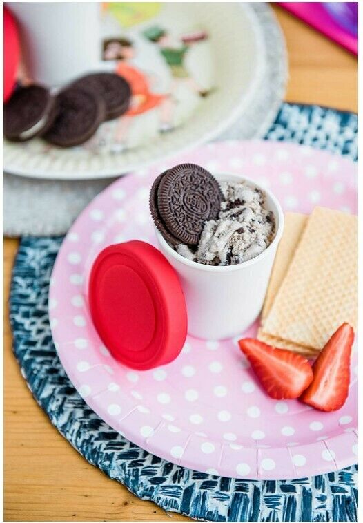 Mini Envases Para Congelador De Helados - Juego De 6 Con Tapas De Silicona - Fresh Stock Dated December 2025