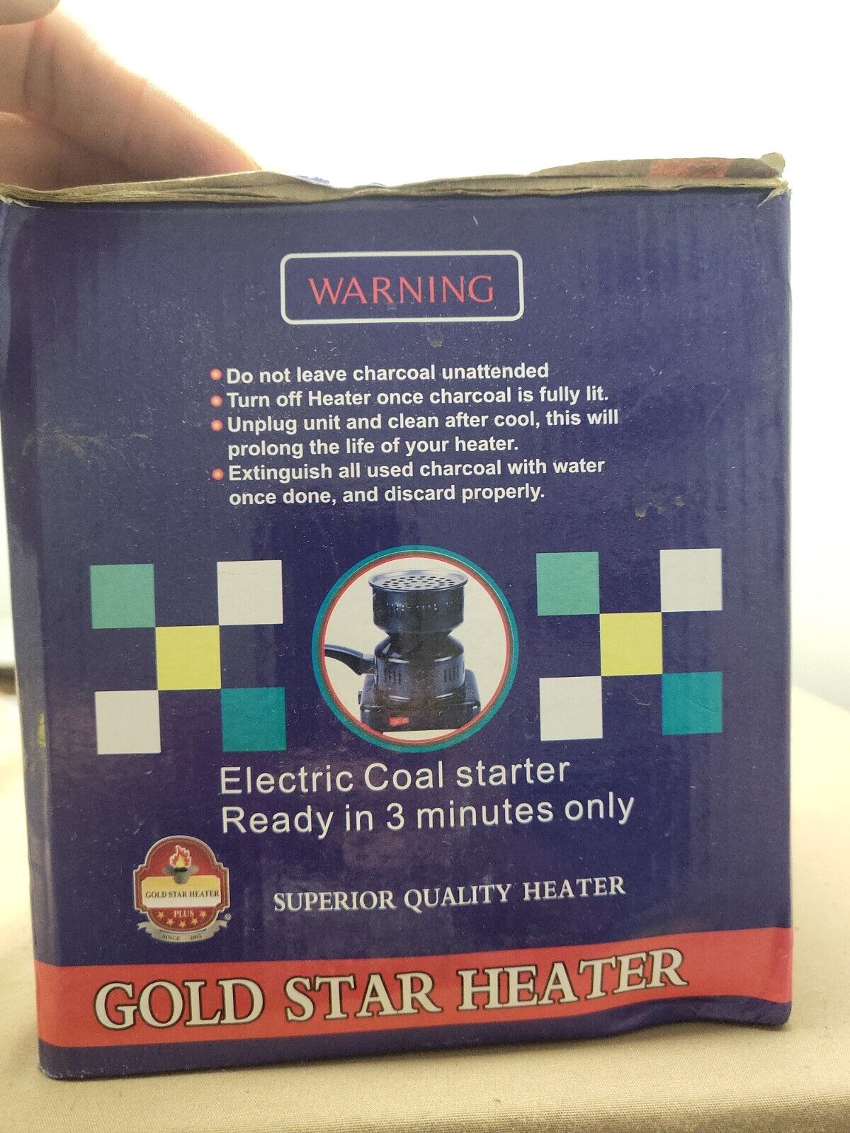 Electric GOLD STAR Coal Starter For Hookah Heater Stove Charcoal Burner BBQ - Fresh Stock Dated February 2026