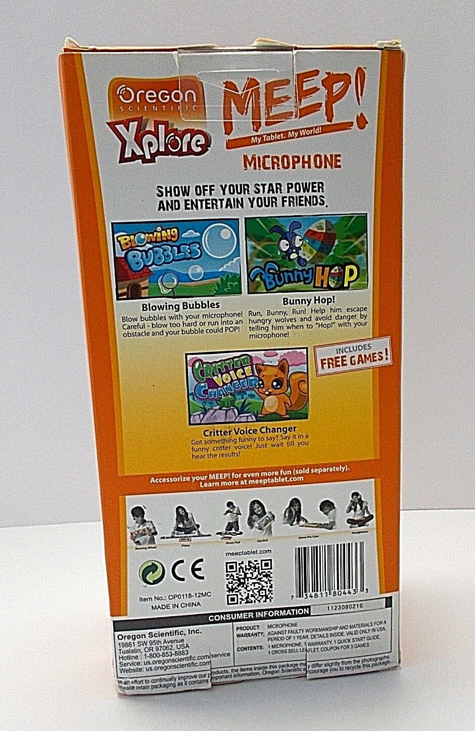 Oregon Scientific Xplore MEEP Microphone For tablet Show Off Your Star Power New - Fresh Stock Dated February 2026