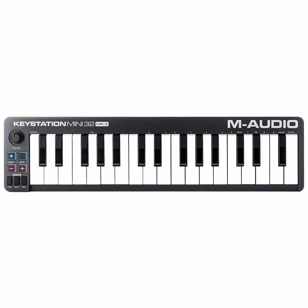 M-Audio Keystation Mini 32 MK3 Mini USB MIDI Keyboard Controller + Accessory Kit - Fresh Stock Dated February 2026