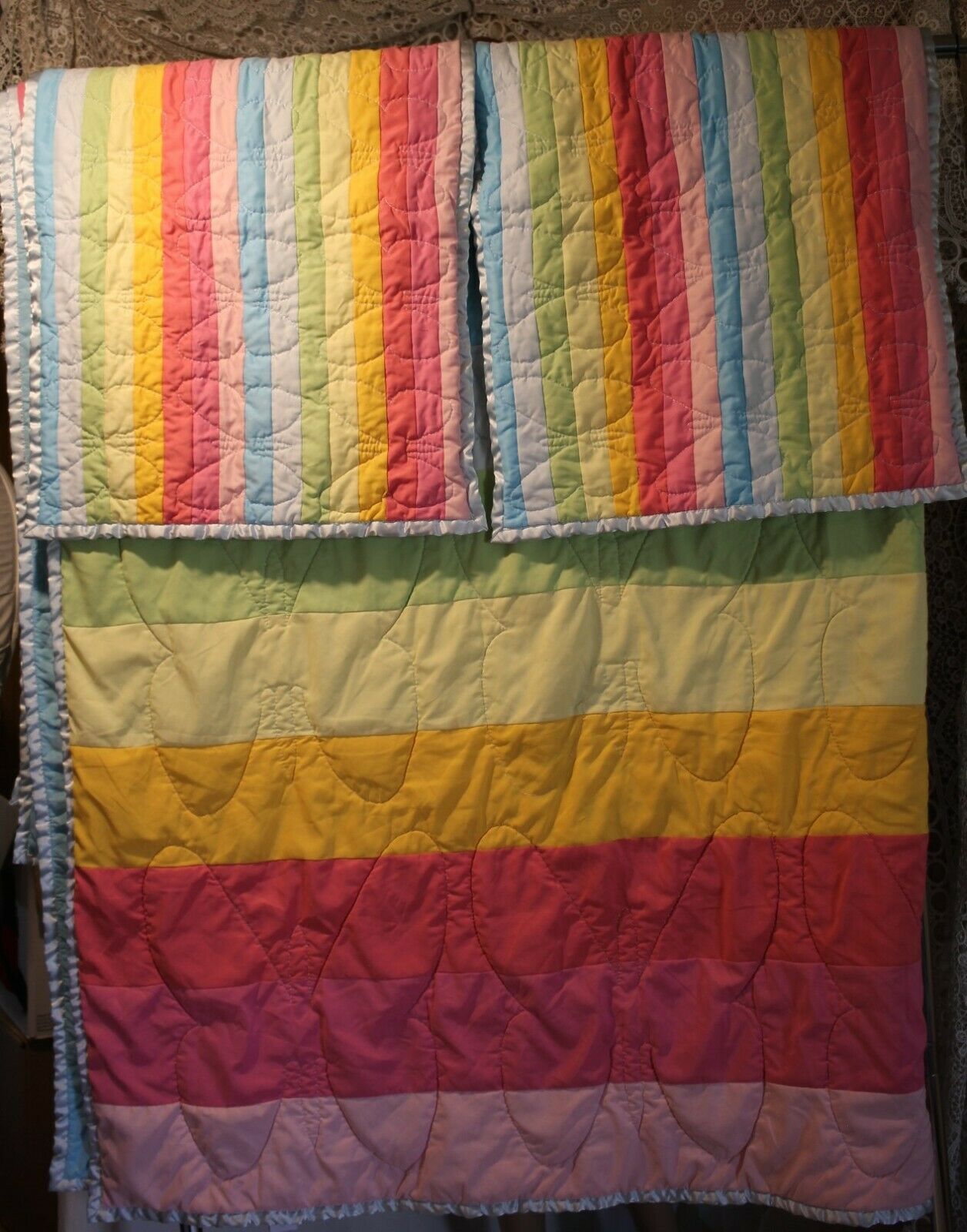 DYR Do Your Room Butterflies And Rainbows Quilt and Matching Pillow Shams 84 x80 - Fresh Stock Dated December 2025