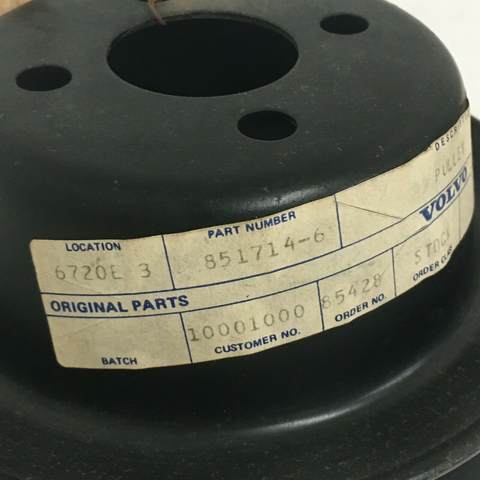 NEW Volvo penta Marine Engine Motor Water Pump Pulley 851714-6 - Fresh Stock Dated February 2026