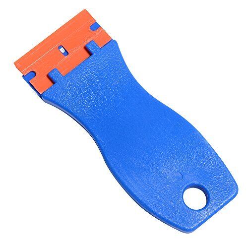 FOSHIO 1.5 Inch Plastic Razors Adhesive Sticker Remover Scraper with 10pcs Sa... - Fresh Stock Dated February 2026