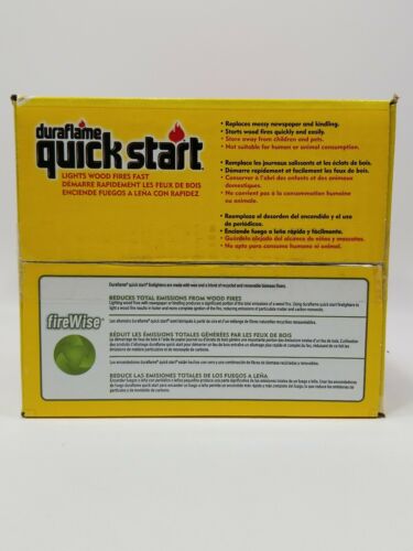 Duraflame Quick Start Firelighters Case of 10 - 4 packs Brand New FREE SHIPPING! - Fresh Stock Dated December 2025