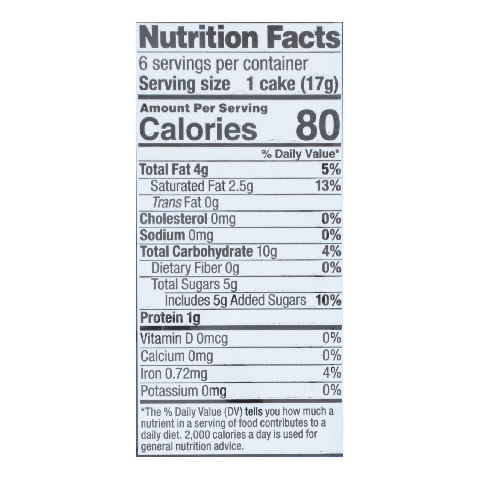 Element Organic Dipped Rice Cakes - Dark Chocolate - Case of 6 - 3.5 oz - Fresh Stock Dated December 2025