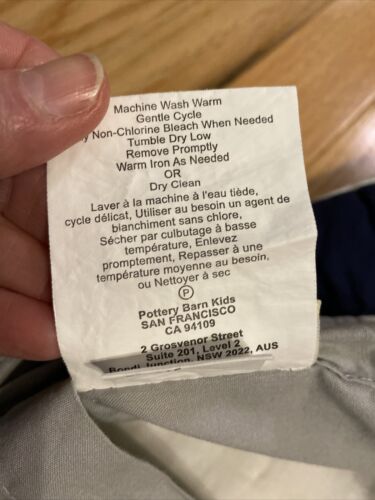 Pottery Barn Kids Standard Size Quilted Pillow Sham Baseball Blue And Gray - Fresh Stock Dated December 2025