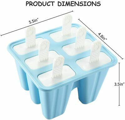 Molde De Silicona Para Helados Hacer Con 50 Palitos Maquina 6 Orificios Bandeja - Fresh Stock Dated December 2025