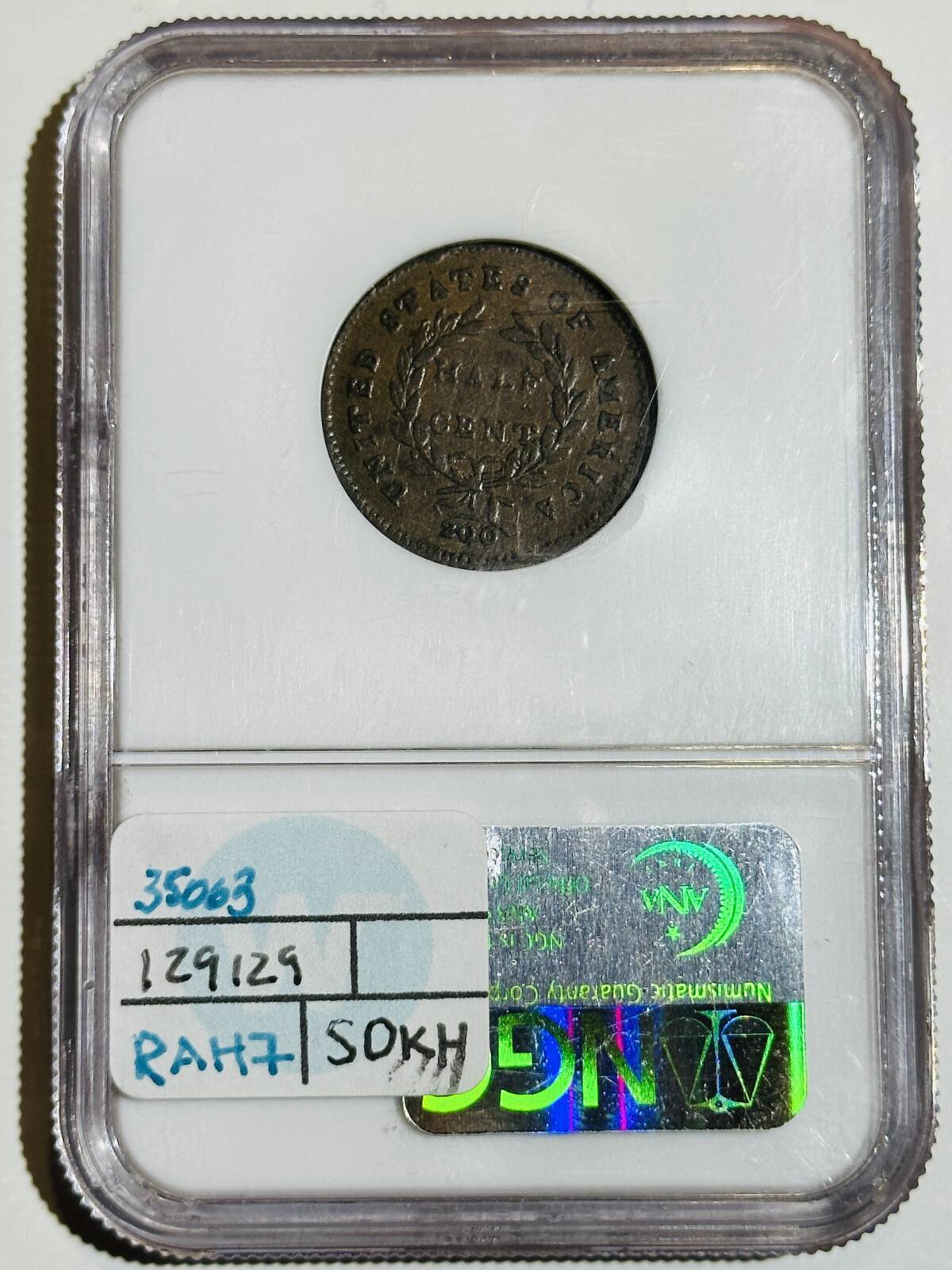 1794 P Half Cent Liberty Cap, Head Facing Right NGC XF-40 BN C-9 - Fresh Stock Dated February 2026