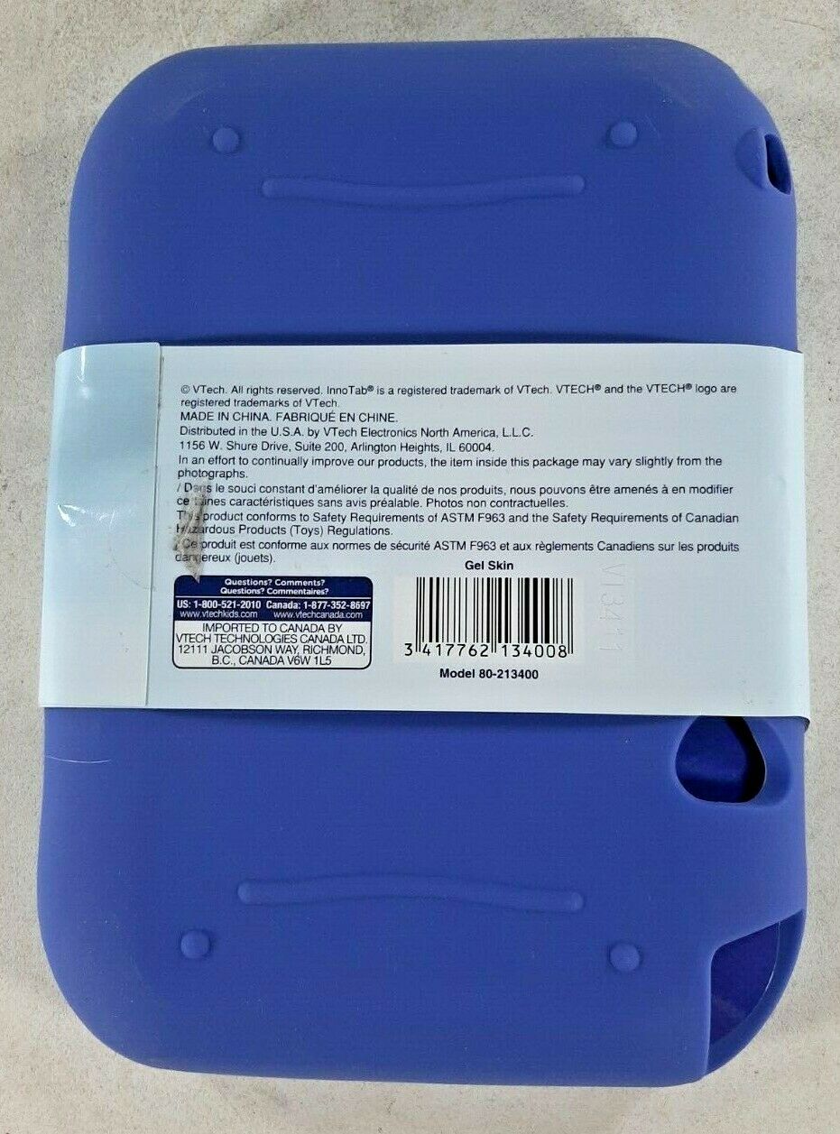NEW VTech Innotab 3S Gel Skin Blue - Fresh Stock Dated February 2026