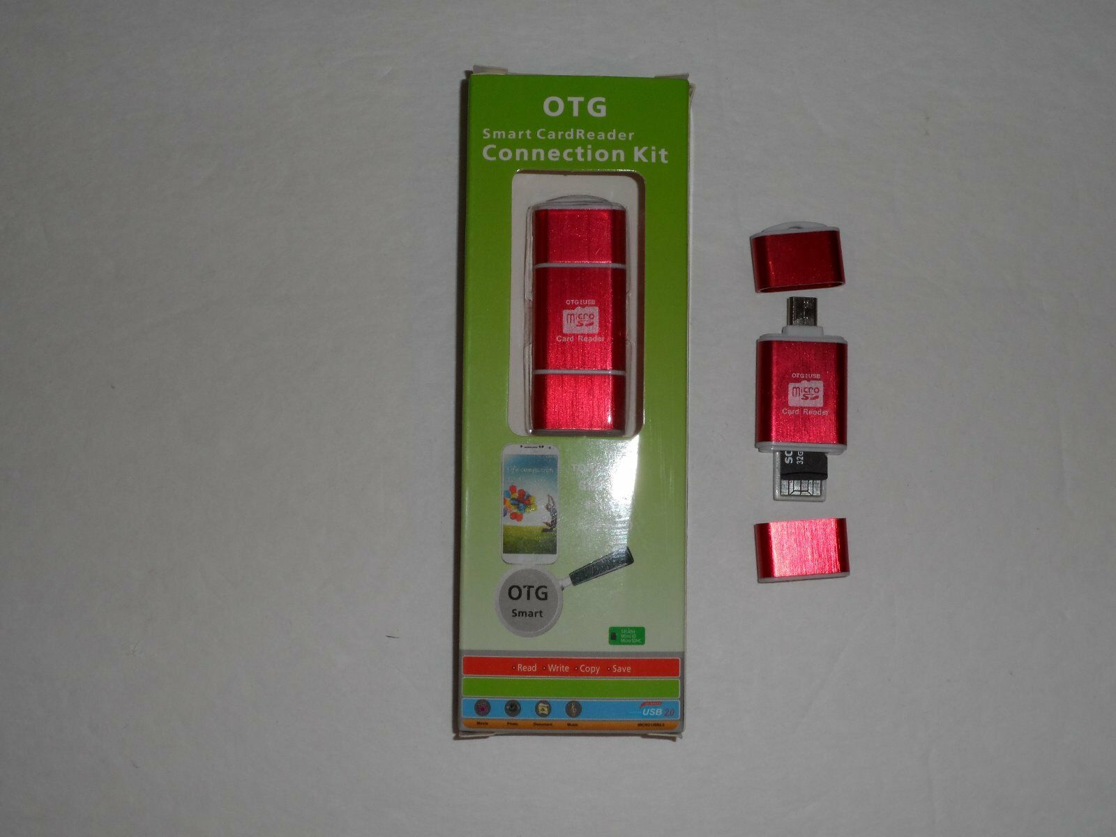 Card Reader  micro USB & USB 2.0 for  Android phone lot of 3 - Fresh Stock Dated February 2026