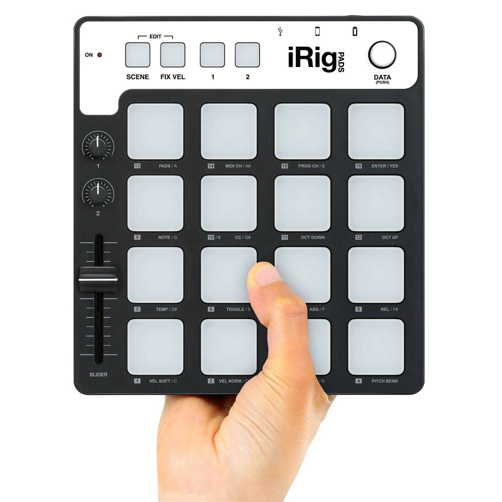 iRig Pads Pad-style MIDI Groove Controller for iPhone, iPad, iPod touch Mac & PC - Fresh Stock Dated February 2026