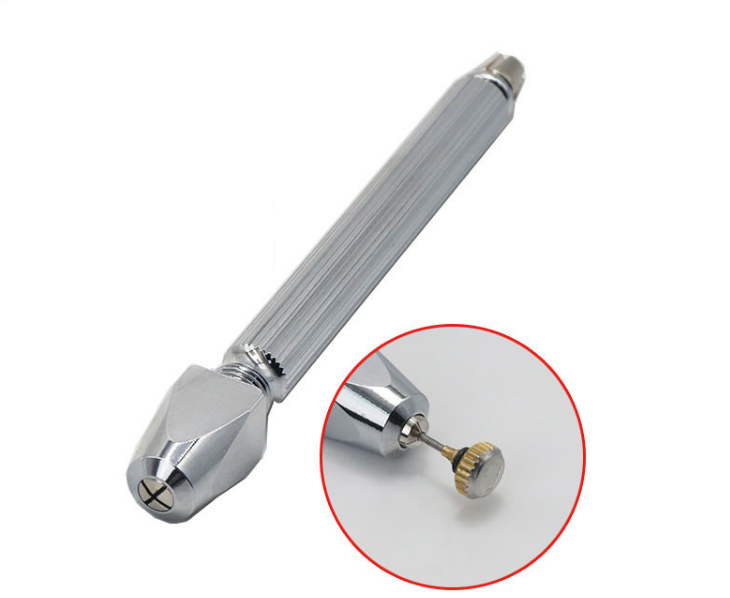 F1842 Pin Vise with Square Head 0.15 to 2.0mm with Knurled Handle for Grip - Fresh Stock Dated February 2026