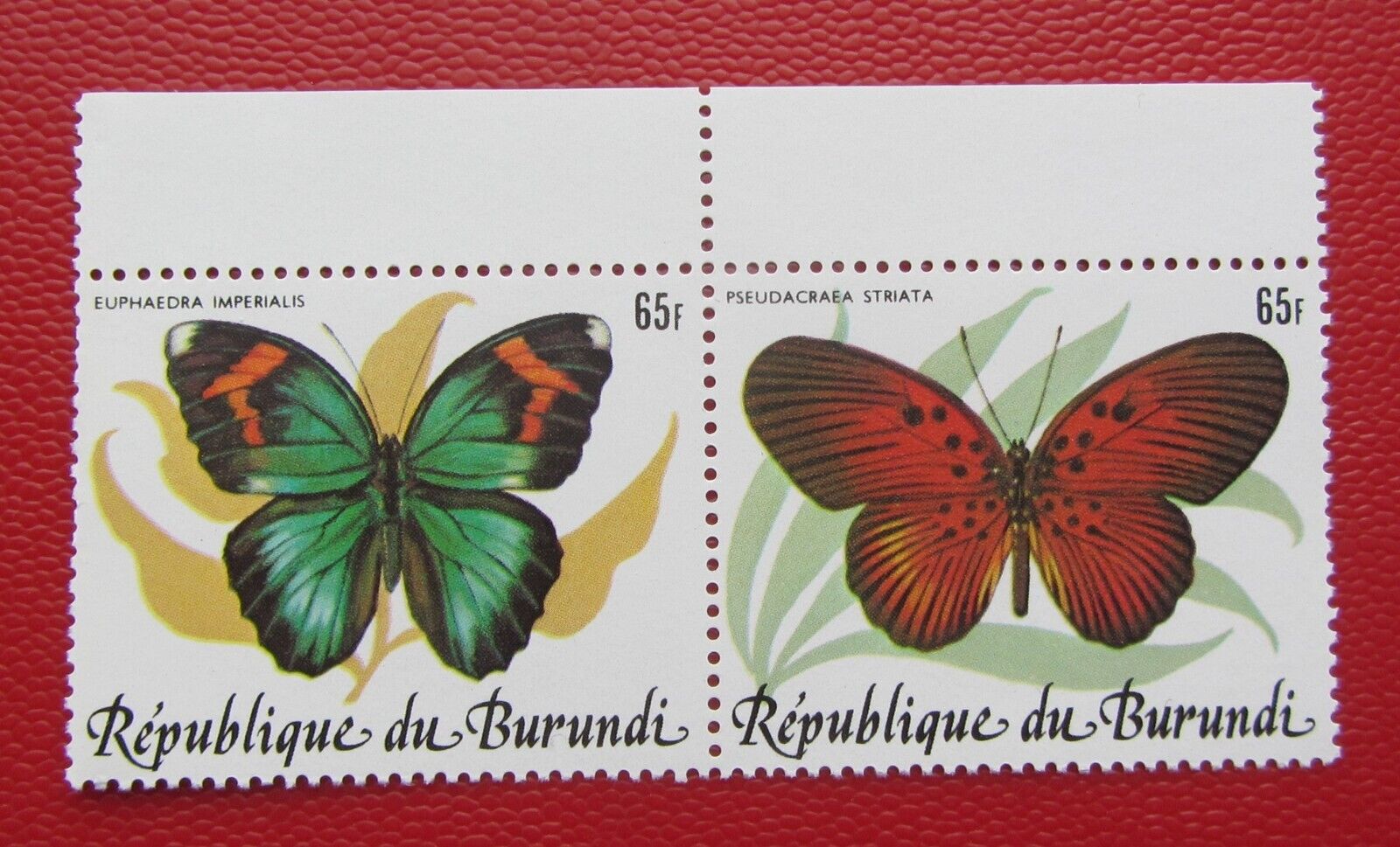 Burundi 1984 butterflies Scott # 615  CV 150 $  MNH VERY FINE - Fresh Stock Dated January 2026