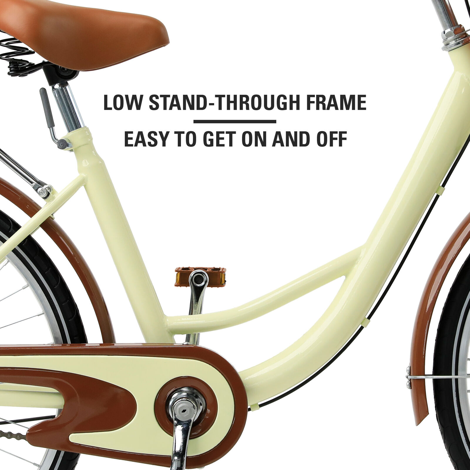 Beach Cruiser 26'' Bicycle Step-through Frame Comfort Classic Ride - Fresh Stock Dated December 2025