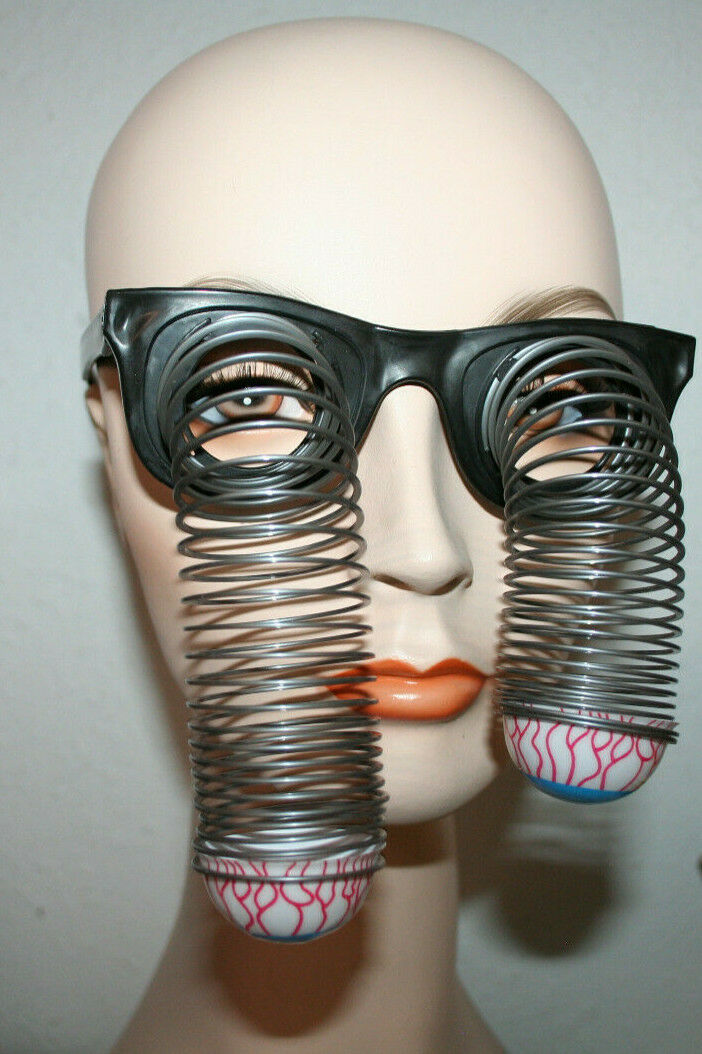 Droopy Drooping Eye Glasses joke spring fun gag gift classic novelty optometrist - Fresh Stock Dated February 2026