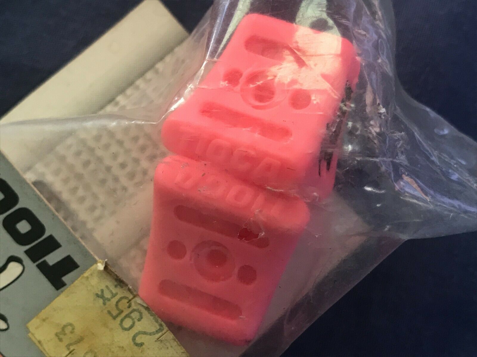 NOS Vintage Tioga Hot Tip Toe Strap Pulls Neon Pink All Terrain Mountain Bike - Fresh Stock Dated December 2025