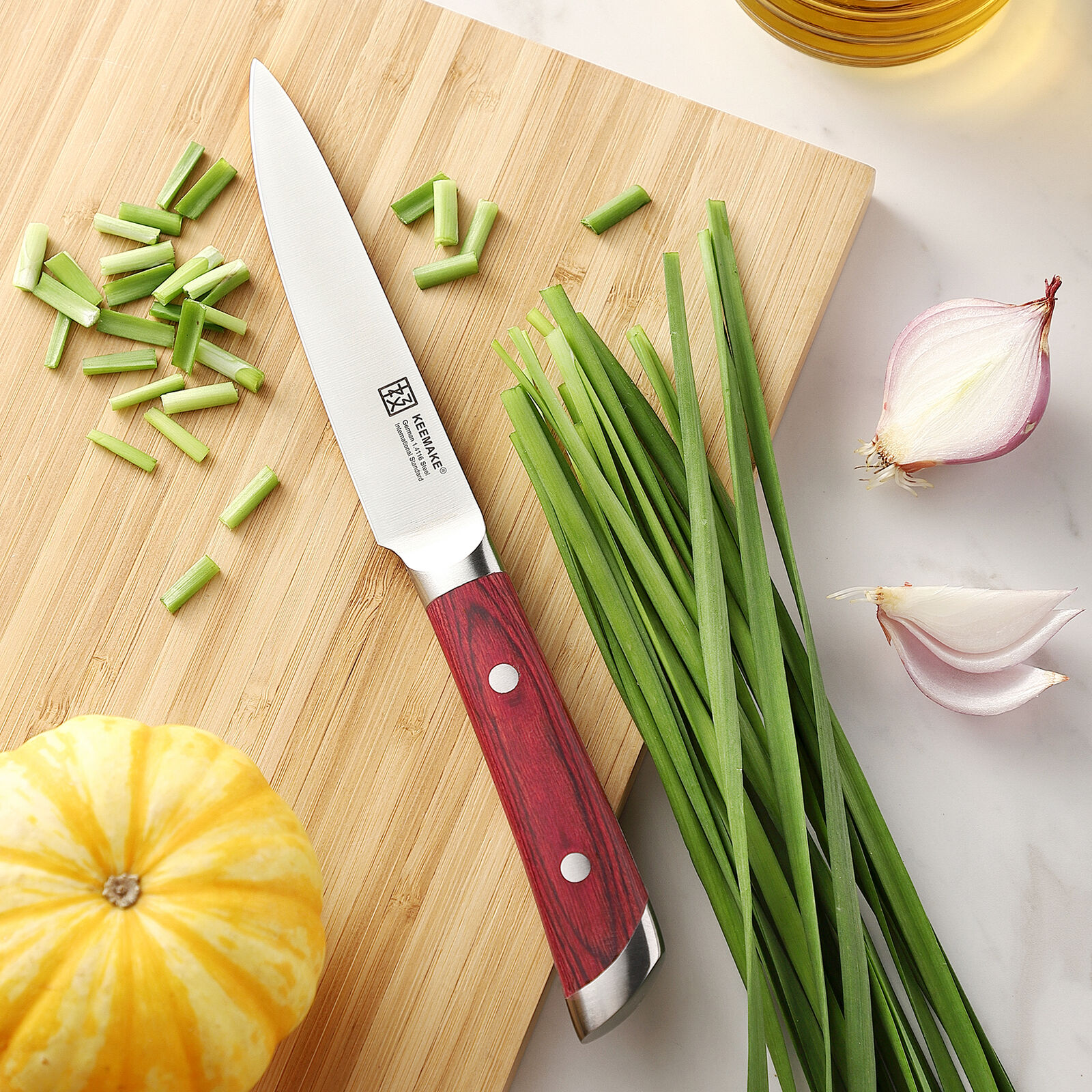 5 inch Utility Knife German stainless steel Kitchen Chef's Cutlery Steak Slicing - Fresh Stock Dated February 2026