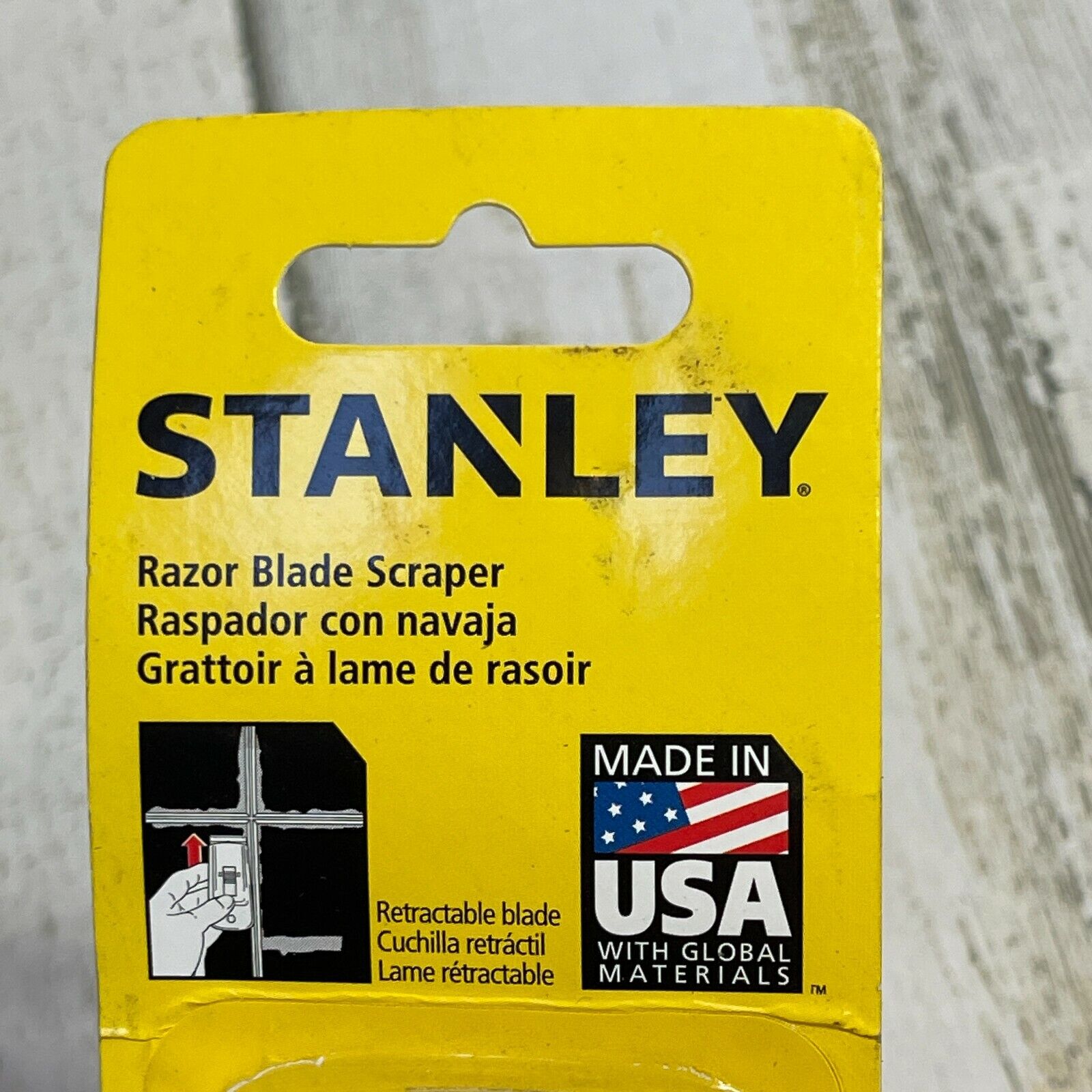 Stanley USA 28-500 Razor Blade Scraper w/ 5 Blades - Fresh Stock Dated February 2026
